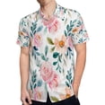 thumbnail image 4 of High Quality Hawaiian Shirts for Men Short Sleeve Aloha Beach Shirt Floral Summer Casual Button Down Shirts Blouses TRWYCH, 4 of 7