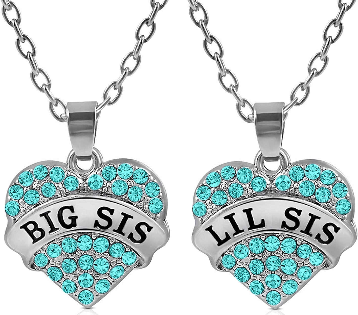 El Regalo 2 PCs Girls Sister Necklace Gifts, Big Sister Little Sister  Jewelry Gift for 2,Rainbow Broken Heart BFF Friendship Pendant for Kids  Teens Women - Price History