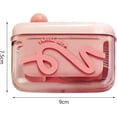 thumbnail image 2 of Automatic Pop-Up Tooth Floss Dispenser, Portable Refillable Dental Floss Case, Travel Floss Holder for Bathroom, Office, Travel (Pink), 2 of 7