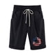thumbnail image 1 of Pantalones Cortos Casuales para Mujer Día de la Independencia Impreso Elástico de la Cintura, Pantalones Cortos de Verano para Mujeres, 1 of 4