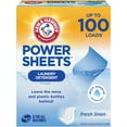 thumbnail image 1 of Detergente para ropa Arm & Hammer Power Sheets Fresh Linen, 50 unidades, 1 of 9