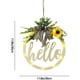 thumbnail image 2 of Puerta Flor Corona De Bienvenida Con Iluminación Led Corona De Madera Para La Decoración De La Puerta De La Oficina En El Hogar seitruly HA043188-02, 2 of 6