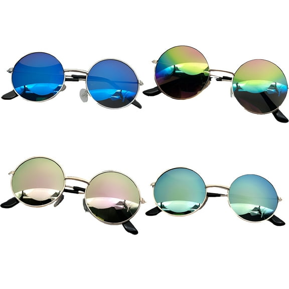 GJX 4Pcs Toddler Sunglasses,Impact-Resistant Frame Toddler Boy Sunglasses,Stays in Place Toddler Sunglasses Age 2-4,UV400 Protection,Style1