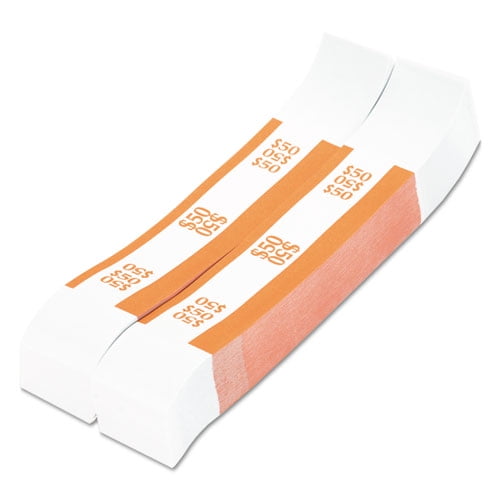 89243550336 SecureIT 55033 Currency Bands -- $5000 -- Brown -- Bundle Of 1000