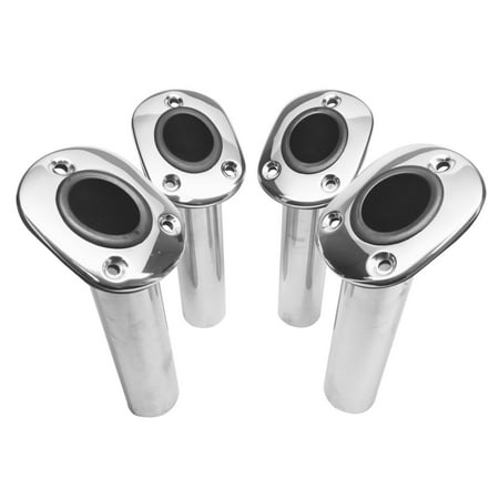 MarkDown Marine 4 Pcs Stainless Steel 304 Fishing Rod Holder 9.5 Flush Mount30Â