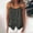Dark Gray women cotton linen tank tops a1, variant on MORESEC Women Summer Short Sleeve Button Down Tank Tops Cotton Linen V Neck Dressy Casual Blouses Cute T Shirts Vacation Beach Clothes, Dark Gray XL