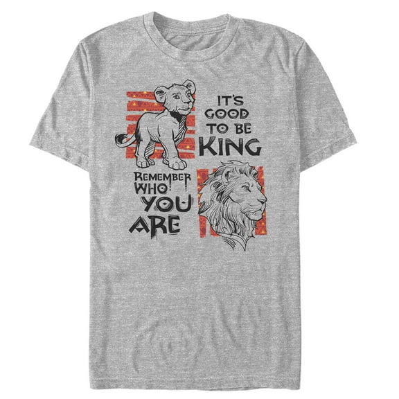 Men's Lion King Good to Be King Graphic Tee Athletic Heather 5X Large