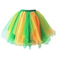 thumbnail image 2 of Idoravan Women's Basic Versatile Skirt Women Fashion Color Skirts Pleated Gauze Short Skirt Adult Dancing Skirt, 2 of 3