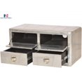 thumbnail image 2 of Nauticalmart Table Basse Designer en Aluminium avec Tiroirs - Style Vintage, 2 of 2