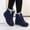 Blue, variant on BXJX Womens Mid-Calf Boots, Slip Resistant Thermal Fleece-Lined Lace-Up Winter Shoes Black Size 10
