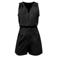 thumbnail image 3 of MuXiKeJi Clothes Two Piece Sets for Women Summer Crew Neck Lounge Short Sets Cap Sleeve Drawstring Vacation Outfits with Pocket, 3 of 3