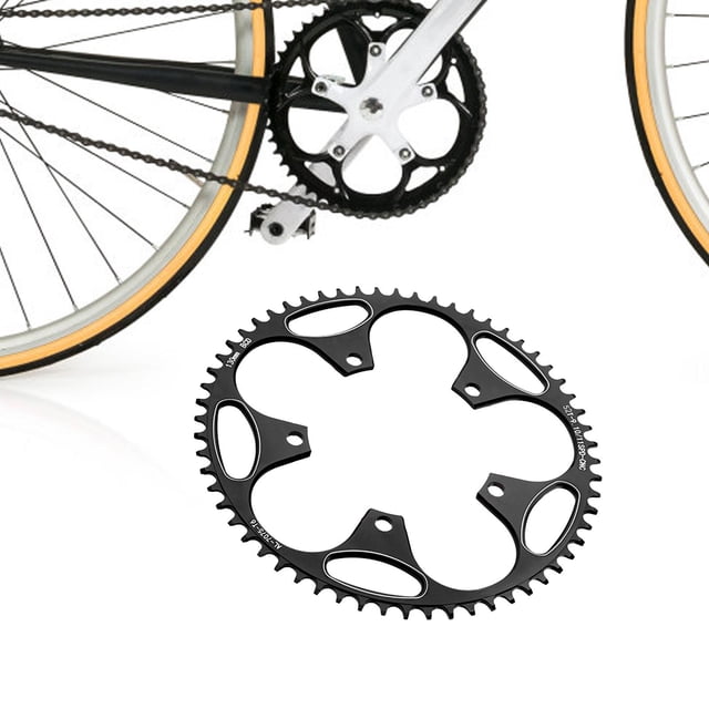 Plato de Bicicleta Ancho y Estrecho 130BCD 52T Aluminio Perfecl