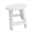 thumbnail image 5 of Vsenkes Wooden Stool Plant Stand Round Planter Holder for Office Living Room Desktop White, 5 of 9
