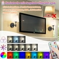 thumbnail image 5 of Battery Operated Wall Sconces Set Of Two, Wireless Battery Wall Light With 10000mAh RGB Rechargeable Magnetic Bulb, Rechargeable Wall Sconce With Remote Control For Bedroom, No Electrician Required, 5 of 12