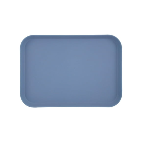 EeaseMX Bandeja nórdica de fibra de bambú para servir comida, postre, aperitivos, vajilla para casa o hotel - Talla S (azul)