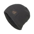 thumbnail image 2 of Idoravan Beanie Hats for Women Winter, Men's and Women's Striped Fashionable Windproof Knitted Plush Thick Pullover Hat Warm Ear Protection Knitted Hat Gray, 2 of 2