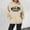 Khaki, variant on New Women's Letter Printed Round Neck Pullover Street Long Sleeve Pullover Hoodie Womens Pullover Sweatshirt Female Hoodies Sweatshirt Color Womens Snap Hoodies Women's Small Hooded Sweatshirt Zip
