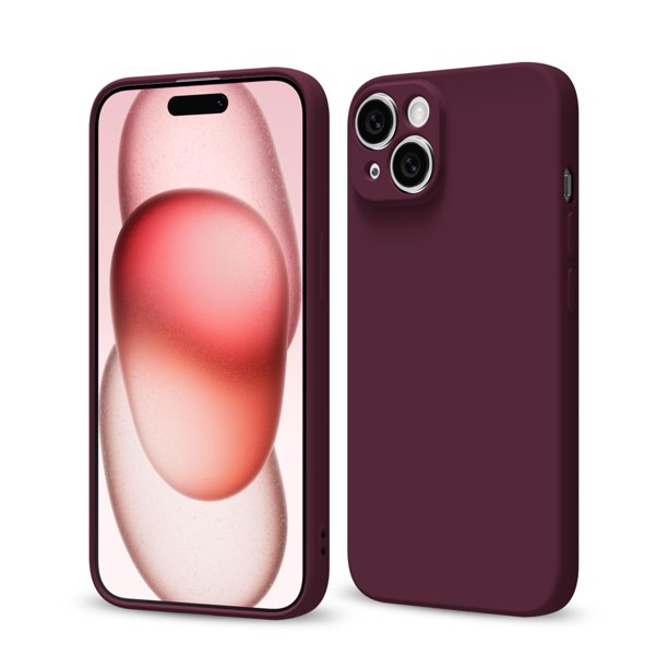 Svaove Para Iphone 15 Funda De Teléfono Silicona Líquida Delgada Ultra Delgada Minimalista Cubierta Del Teléfono Girly Lindo Liso Brillante Color Sólido Mate Suave Goma Gel Plástico Tpu Parachoques Bo