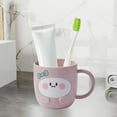 thumbnail image 2 of Lilixerw Cute Cartoon Bathroom Toothbrush Cups,Mouthwash Cups,Bathroom Tumbler Cup,Tooth Brush Holders,Plastic Household Drinking Cups, 2 of 6