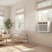 TCL 5,000 BTU Mechanical Window Air Conditioner (White) - Two-in-One Cooling & Fan, 7 Temperature Settings, Dual Fan & Cooling Speeds, Compact Fit, Washable Filter, Cools up to 150 Sq ft - W5WM-3