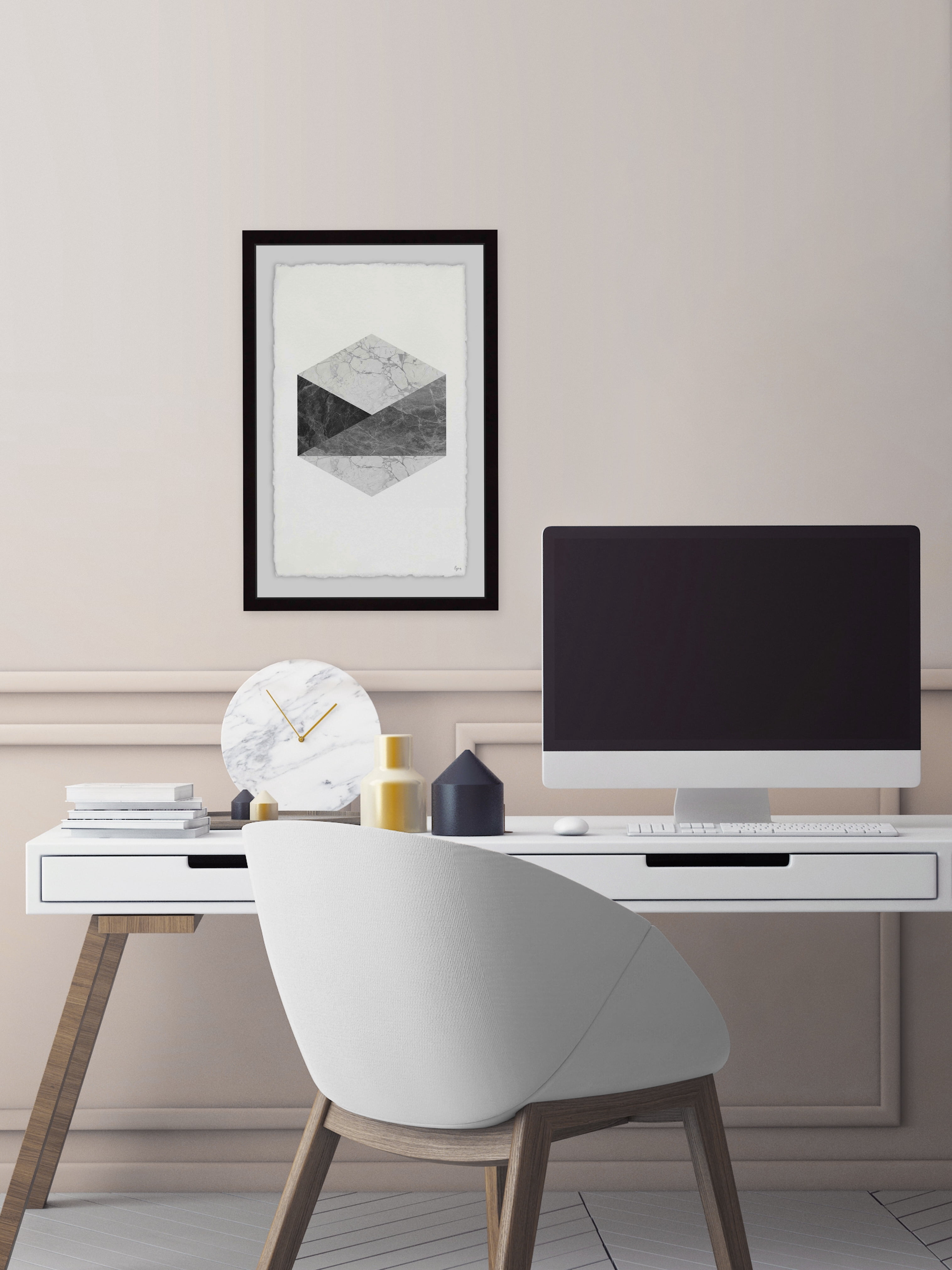 Reflection Mood Framed Painting Print