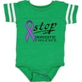 thumbnail image 3 of Inktastic Stop Domestic Violence-purple Ribbon Boys or Girls Baby Bodysuit, 3 of 5