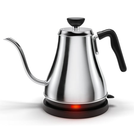 Electric Gooseneck Kettle - Rapid Boil Electric Kettle Water Heater for Pour Over Coffee and Tea - 1L Water Boiler Tea Kettle Teapot (The Best Dripper Tank)
