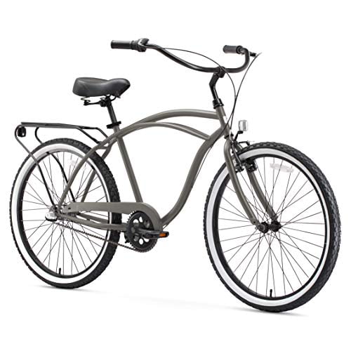 sixthreezero Around the Block Men Beach Cruiser Bike, 1/3/7/21 Speed Bicycles, 26"/24" Wheels, Multiple Colors