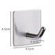 thumbnail image 2 of Ganchos autoadhesivos Laklulu (6 piezas), no requiere taladrar, ganchos de pared de acero inoxidable, ganchos adhesivos autoadhesivos, soporte para baño y toallas, cocina, impermeable para cocina,, 2 of 7
