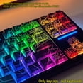 thumbnail image 2 of Original Factory High Mechanical Keyboard Keycaps with Side Characters That Are Translucent, Featuring Spider Web Line Patterns. Made of PBT Material with Full Five-Sided Sublimation Keycaps, 2 of 11