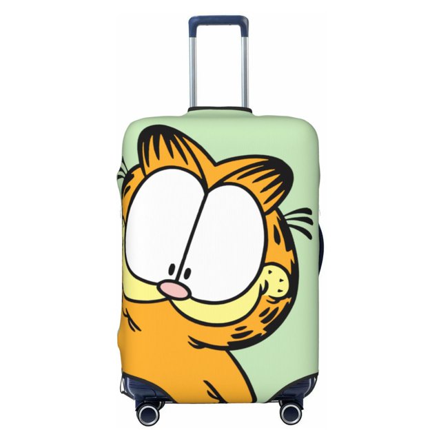 Cute Anime Cartoon Garfield Travel Suitcase Protective Cover Trunk Case Washable Elastic Luggage Cover Fits Small Suitcase Protector Baggage With Concealed Zipper Gifts