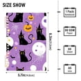 thumbnail image 2 of FORMRS 1-Subject Spiral Notebook 8" x 5" College Ruled 60 Refillable Sheet A5 Hard Cover, 2 Pack, Purple Halloween Pattern, 2 of 7
