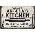 thumbnail image 1 of ANGELA'S Kitchen Farmhouse Sign Gift 8x12 Metal 108120033032, 1 of 1