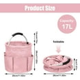thumbnail image 2 of Cleaning Cart with Handle, Cleaning Supply Organizer, Portable Cleaning Bucket Organizer, Pink, 2 of 14