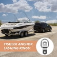 thumbnail image 3 of HOOWIFFY 1 Set Fastening Rings D Ring Track Tie Down Ring Iron Silver for Transportation, 3 of 4