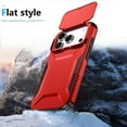 thumbnail image 7 of Compatible with iPhone 17 Pro Phone Case,With Sliding Camera Cover,2-in-1 Heavy Duty Design,Rugged Non-Slip Shockproof Anti-Scratch Protection Anti-fall Durable Phone Case,Red, 7 of 7