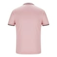 thumbnail image 2 of YLSDY Men's Button Down Knit Button Collared Shirt Vintage Solid Color Sweater Button Collared Lightweight Hollow Out Summer Top for Casual Pink M, 2 of 5