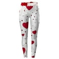 thumbnail image 4 of iOPQO Women's Valentines Day Tights With Hearts Red Heart Sexy Leggings Skinny Pant Patterned Red Heart,Leggings for Women,Jeggings for Women,Workout Pants Women,Women's Pants,Grey,L, 4 of 4