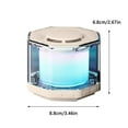 thumbnail image 3 of Qocolhg Portable Bluetooth Speaker with Lights, Night Light Wireless Magnetic Waterproof Speaker, Multiple Breathing Light Auto-Changing, Perfect Mini Speaker for Shower, Home, Outdoor, Khaki, 3 of 8