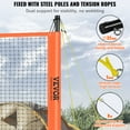thumbnail image 3 of VEVOR Volleyball and Badminton Set, Outdoor Portable Badminton Net, Adjustable Height Steel Poles, Professional Combo Set, 3 of 9