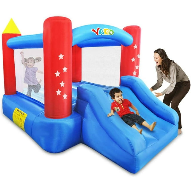 YARD Sauteur Étoile, Glissoire de Maison Gonflable Type Château avec Souffleur