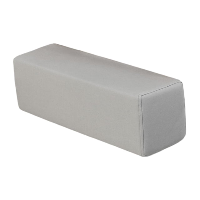 Almohada para reposabrazos de sofá, cojín para reposabrazos, relleno para huecos de sofá con cremallera, funda extraíble y lavable, almohada de apoyo Gris claro