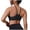 Black, variant on Halter Neck Sports Bra for Women Wireless Seamless Bralette with Thin Straps