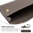 thumbnail image 3 of Flute Carry Bag Shoulder Bag Flute Carrying Case Instrument Storage Bag (Coffee), 3 of 8