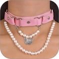 thumbnail image 1 of Colliers pour Femmes Collier de Perles pour Femmes Collier Charme Collier Ras du Cou Collier Perlé Bijoux de Mariage Bal Cadeaux Tendance pour Femmes, 1 of 7