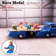 thumbnail image 4 of maskred Miniature 1/64 Scale Painted Figure Driver Scene Decor Children Toy S Gauge Jordana Racer Blue, 4 of 6