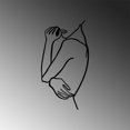 thumbnail image 5 of Tanelorn - Hug - Black Decorative Metal Wall Accessory, 5 of 6