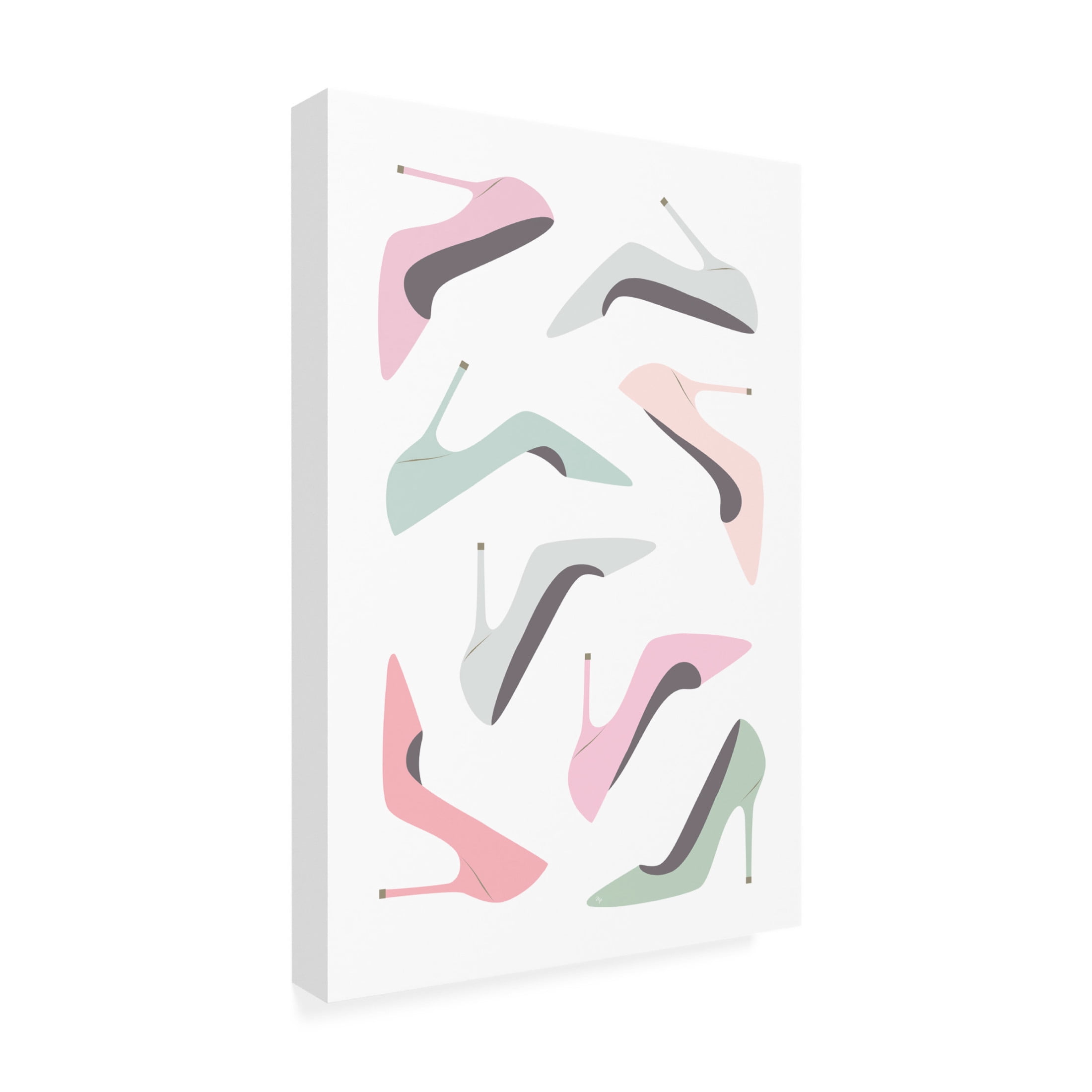Trademark Fine Art Martina Pastel Heels Canvas Wall Art