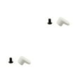 thumbnail image 3 of Riwesomey Gancho para guardabarros Abrazadera de rueda Pieza reemplazada Multicolor Tamaño compacto Accesorios mejorados Suministros exquisitos Blanco 2piezas, 3 of 6