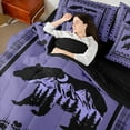 thumbnail image 4 of Feelyou Cartoon Rustic Bear Twin Bedding Sets 7-Piece for Kids, Purple Bohemian Aztec Bedding Comforter Set, Rustic Lodge Cabin Reversible Sheet Sets, Luxury Bedroom Decor, 4 of 8